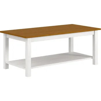 Konferenční stolek IDEA Konferenční stolek TOPAZIO 1, borovice bílá/hnědá: kombinace dub - bílá — bílá, kombinace dub - bílá