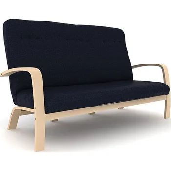 Křeslo BRADOP Pevné trojkřeslo ROLF R73 čalouněné: 522 ARTEMIS - světle šedá — hnědá