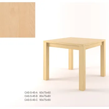 Jídelní stůl DM masiv Stylový jídelní stůl čtverec CASTELLO B45 - Buk: 80 × 80 cm — hnědá, buk