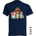 detske-levne-bavlnene-tricko-potisk-zviratka Barva: Navy - tmavě modrá, velikost: 116