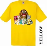 detske-levne-bavlnene-tricko-potisk-zviratka Barva: Yellow - žlutá, velikost: 128