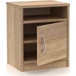 BRADOP Noční stolek L302, dub sonoma: Dub Sonoma — 38×31×47 cm, hnědá
