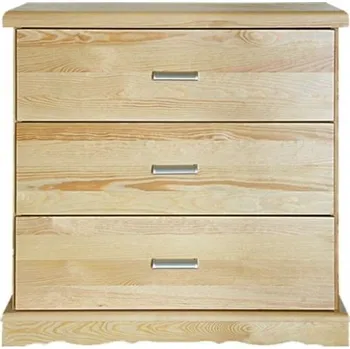 Komoda DM masiv Komoda - Prádelník se zásuvkami MODERN MO-010, masiv borovice: Ořech - lakováno — hnědá, borovice