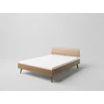 DM masiv SCANDIA Retro manželská postel 180 SC-D12C, dub: Olše světlá - lakováno — 214 cm, pro matraci 180 × 200 cm, Celková šířka: 184 cm, Celková délka: 214 cm, Výška čela u hlavy: 84 cm, Výška čela u nohou: 39 cm, Výška horní hrany bočnice: 39, cm Výšk