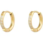 ORNAMENTI Pozlacené náušnice Zirconia Oval gold