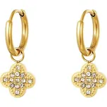 ORNAMENTI Pozlacené náušnice Clover zirkon small gold