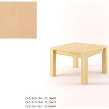 Konferenční stolek DM masiv Konferenční stolek čtverec CASTELLO B49 - Buk: Ne — hnědá, buk