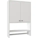 CASARREDO Závěsná dvoudveřová skříňka HIRDI bílá: Bílá — bílá, Bílá