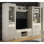 CASARREDO Obývací sestava INDIANAPOLIS (4+5+9+11), bílý jasan: Jasan bílý — 290×42×192 cm, bílá