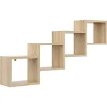 CASARREDO Police na stěnu RIPIANO 109×57 dub sonoma, bílá: Bílá — hnědá, Bílá