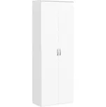 CASARREDO Botník - skříň policová NAVIA 70×190 bílá, dub sonoma: Dub Sonoma — bílá, Dub Sonoma