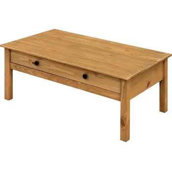 Konferenční stolek IDEA Konferenční stůl 100×55 TORINO 8092V borovice vosk: Borovice - Voskováno — hnědá, Borovice - Voskováno