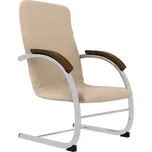 BRADOP Křeslo chromové TIMO R59 čalouněné: 252 Magic Velvet — vícebarevná