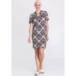 TUZZI GOLDEN OAS dámské šaty béžové s květinovým vzorem