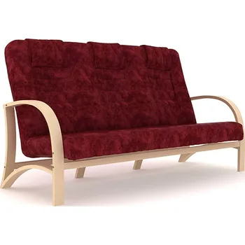 Křeslo BRADOP Pevné trojkřeslo FAUST R53 čalouněné: 210 Run Again — hnědá