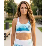 Dámská sportovní podprsenka premium ALTISPORT VOJ/ALW083POD01 BÍLOMODRÁ XL