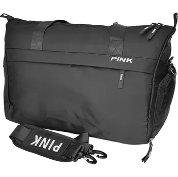 Sportovní taška PINK s kapsou na boty a popruhem na kufr | Černá
