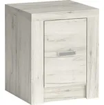 CASARREDO Noční stolek INDIANAPOLIS JM24 bílý jasan: Jasan bílý — bílá, Jasan bílý