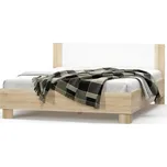 CASARREDO Postel MARKOS 180×200 dub sonoma/bílá: Dub Sonoma + Bílá — 186 cm, hnědá
