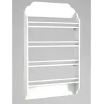 CASARREDO Vysoká police na stěnu 80×132 MARONI bílá: Bílá — bílá, Bílá