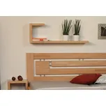 HP Nábytek Závěsná police na stěnu NAOMI SUPRA 152B, BUK Cink: Ořech - lakováno — hnědá, Ořech - lakováno