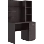 CASARREDO PC stůl s nástavcem MEDELIN 6 pravý, wenge: Wenge — 100×60×167 cm, černá