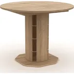 BRADOP Stůl roztahovací ø 90 TADEÁŠ S07 buk, dub, olše: Dub Sonoma — hnědá, Dub Sonoma