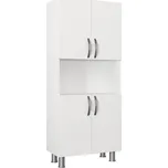 CASARREDO Koupelnová skříň policová 4D VRBAS bílá: Bílá — bílá, Bílá