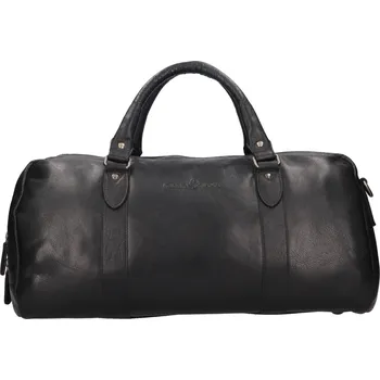 Pánská aktovka Kožená cestovní taška Greenwood Koen - černá