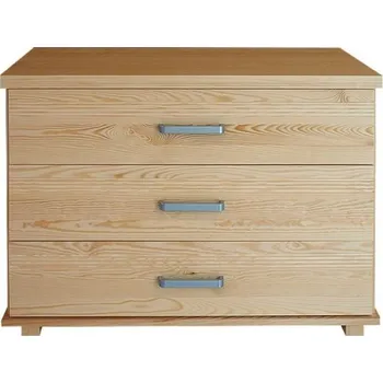 Komoda DM masiv Zásuvková komoda Mango LUX ML-007, masiv borovice: Ne — hnědá, borovice
