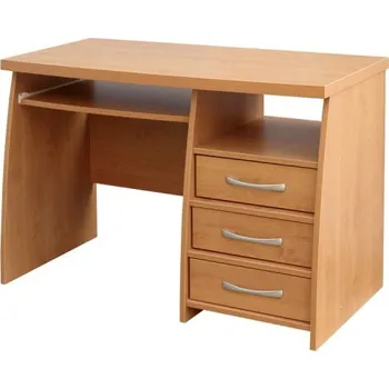 Psací stůl BRADOP Počítačový stůl 110×65 CASPER JIM C060 buk, dub sonoma, olše, creme: Buk Přírodní — 110×55×76 cm, hnědá