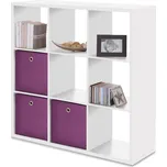 IDEA Knihovna - regál MAX 9 FN1226 bílá: Bílá — bílá, Bílá