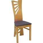 BRADOP Jídelní židle buková AMÁLIE Z91 čalouněná: Hnědá — hnědá, Hnědá