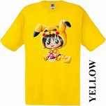 levné-dětské-tričko-potisk-pokemon-pikachu Barva: Yellow - žlutá, velikost: 152