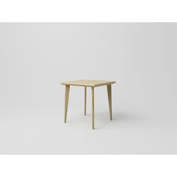 Jídelní stůl DM masiv SCANDIA Jídelní stůl čtvercový SC-S10A, borovice: Rustical - lakováno — Šířka: 80 cm, Výška: 75 cm, Hloubka: 80 cm, hnědá