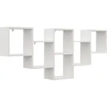 CASARREDO Police závěsná RIPIANO 161×67 bílá, dub sonoma: Dub Sonoma — hnědá, Dub Sonoma