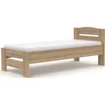 BRADOP Postel CAROL 90×200 L212 dub sonoma: Dub Sonoma — 102×205×82,5 cm, hnědá