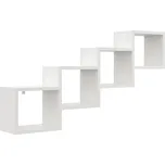 CASARREDO Police na stěnu RIPIANO 109×57 bílá, dub sonoma: Bílá — bílá, Bílá