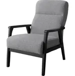 CASARREDO Křeslo čalouněné ALTO masiv wenge/šedá: 64 - šedá — šedá