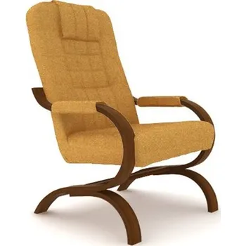 Křeslo BRADOP Pohupovací křeslo BALY R18 – relaxační, masiv buk, 120 kg: 518 ARTEMIS — hnědá