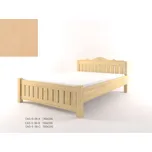 DM masiv Stylová manželská postel CASTELLO B38 - Buk: Šedý mat — 206 cm, hnědá