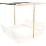 Aga Stříška na dětské pískoviště, 120x120 cm, Tmavě šedá STK18197