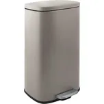 Siko Spirella pedálový odpadkový koš AKIRA matná šedo-hnědá ocel soft-close 50 L 10.21571