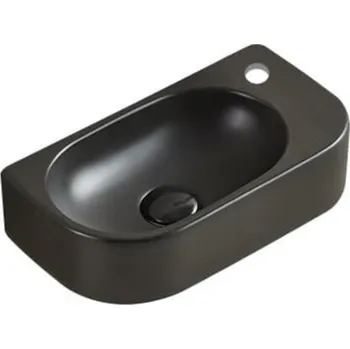 Umyvadlo Swiss aqua technologies Umývátko SAT Infinitio 40x21,5 cm černá mat bez přepadu SATINF4021BKM