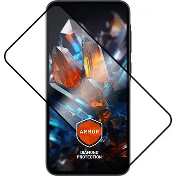 Prémiové ochranné tvrzené sklo FIXED Armor s aplikátorem pro Samsung Galaxy A35 5G, černé