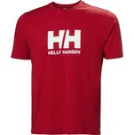 Pánské triko Helly Hansen HH LOGO T-SHIRT XL Červená, Bílá