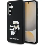 3D Rubber Karl and Choupette-Černá / Samsung Galaxy S24 FE