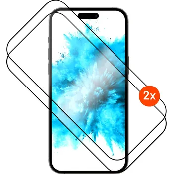 Tvrzené sklo FIXED Full-Cover s aplikátorem pro Apple iPhone 17 Pro, 2ks, černé