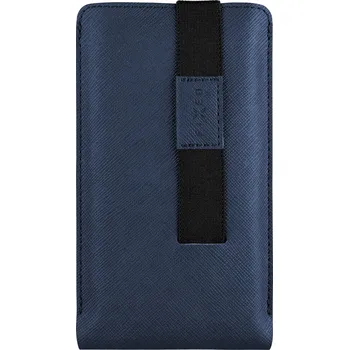 Pouzdro na mobilní telefon Univerzální pouzdro FIXED Lucca se zavíracím popruhem pro telefony do 6,3", tmavě modré