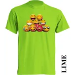 detske-levne-bavlnene-tricko-smajlici Barva: Lime - limetková, velikost: 128